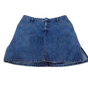 Tapemeasure Women Skorts Vintage Denim skirt with shorts underneath.  Size 12.